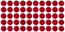 300 3D Red Web Communication Icons Set  Screenshot 7