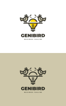 Genius Bird Logo Template Screenshot 3