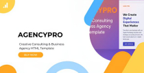 AgencyPro – Creative Agency Business Template Screenshot 1