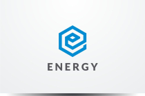 Letter E Hexagon Logo design vector template v.10 Screenshot 2